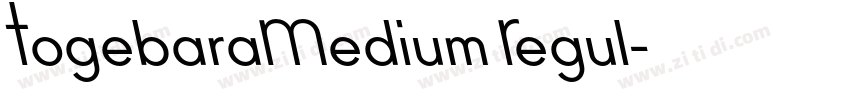 TogebaraMedium Regul字体转换